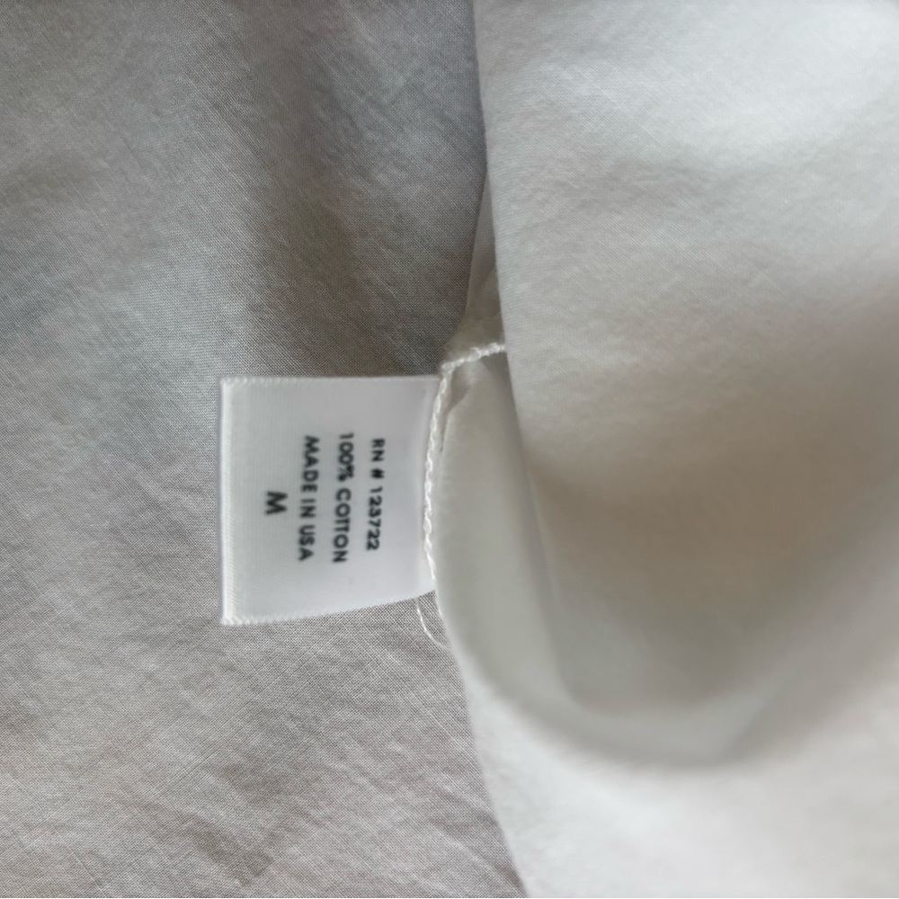 Xirena Cotton Button Down With Yoke Front/Back Details And Ruffles Size M - Picture 3 of 4
